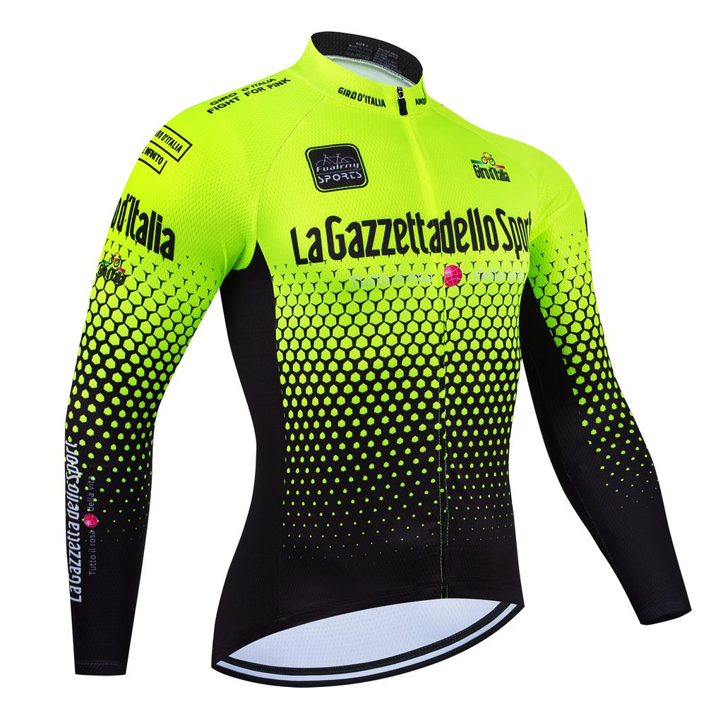2026 Tour de Italia D'ITALIA Maillot de Ciclismo Premium Anti-UV Sudadera de Manga Larga Traje de Ciclismo Otoño Secado Rápido Uniforme de Carrera