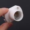 1 stk Hvid Mini Skrue Lampesokkel E12 E14 E17 Holder Lampeholder Pæresokkel Holder Adapter Lampefikseringssokkel Tilbehør