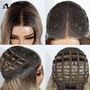 Noble Synthetic Lace Front Wigs For Women Body Wave Pre Plucked Layered Wig 13x3 Frontal Wigs Ombre Brown Blonde Lace Front Wig