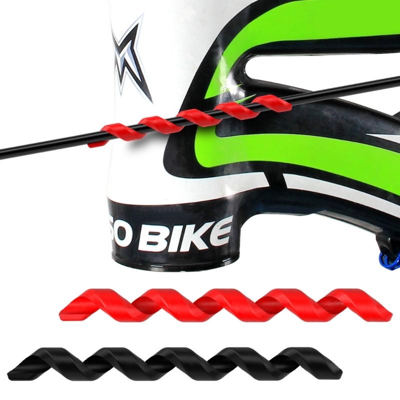 5Pcs Elastic Bike Cable Protective Sleeves Housing Covers Protectors Easy to Install & Remove Suitable for Most Bicycles