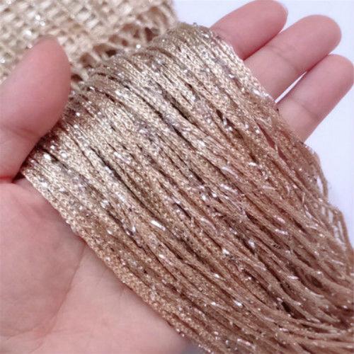 

100*200 Нитяная штора Штора из нитей Блестящая штора с кисточками Занавески-нити для гостиной Кухни Окна Двери Перегородка Драпировка Домашний декор 100CM X 200CM