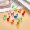 50pcs of Acrylic Creative Imitation Jewelry Small Bottles, DIY Decoration Accessories, Mini Ornaments for Micro Landscapes - Mixed Styles and Colors