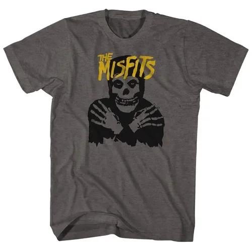 Misfits Maglietta Grafica in Cotone Punk Rock Band Tee Y2k Grunge Streetwear Stampa Grafica Retro Harajuku Y2k Tshirt Uomo Donna Top