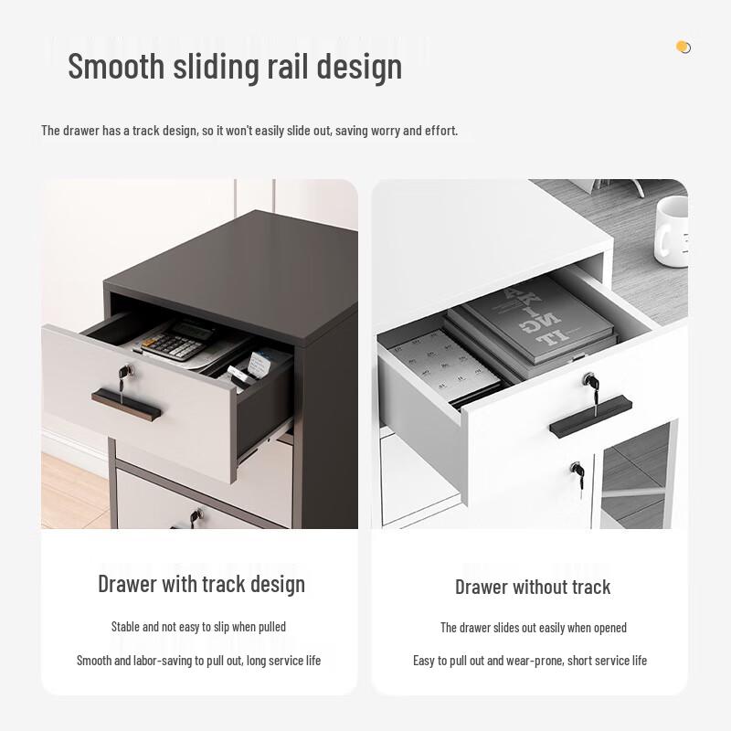 WEZHO Thickened Steel Mobile Filing Cabinet CN plug (adapter included)