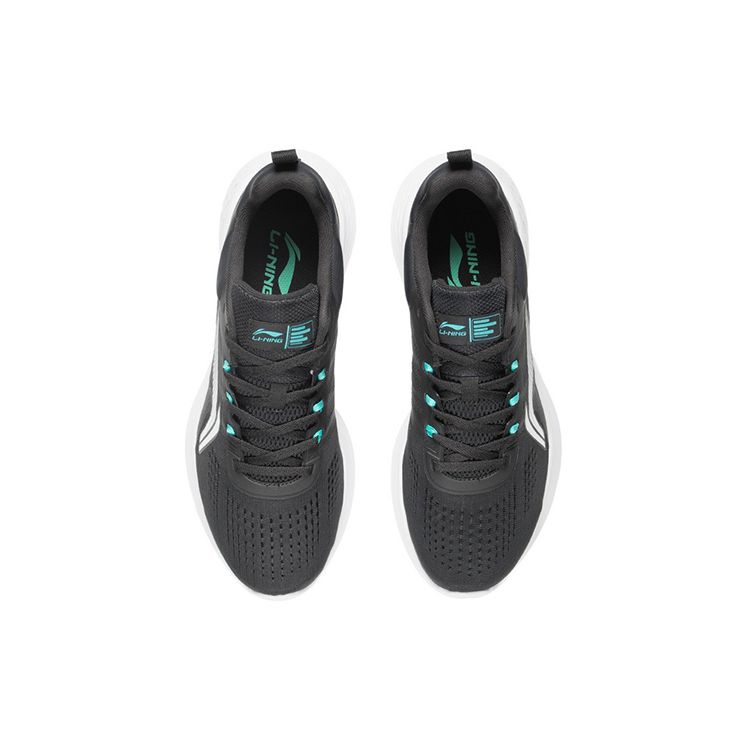 Li Ning Eazgo Shock Absorbing Non-Slip Wear-Resistant Breathable Low-Top Running Shoes Men Sneakers Black ARES007-1