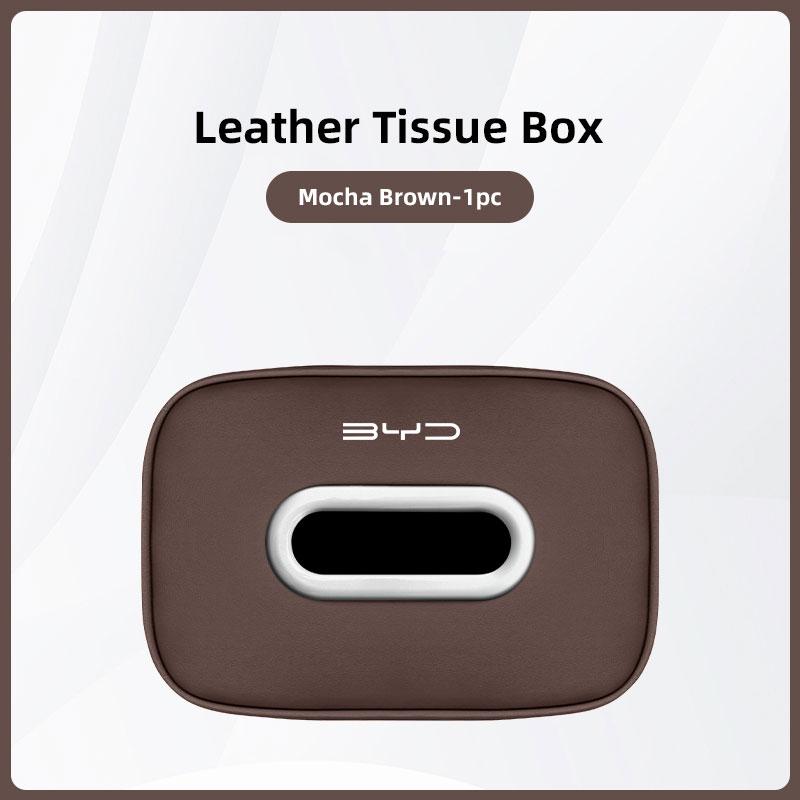 Boîte à mouchoirs d'intérieur de voiture grande capacité Sac de rangement Kleenex Accessoires Pour BYD Tang E6 F3 Atto3 Yuan Plus Song Max F0 G3 I3 Ea1