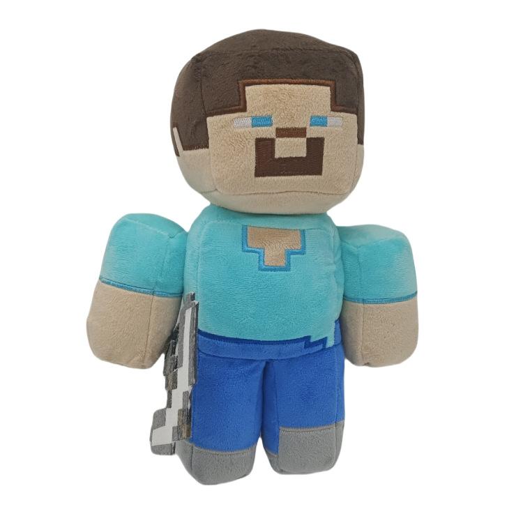 Action Figure Minecraft Creeper Peluche Zombie Seduto Peluche Volpe Panda Bambola Regalo per Bambini