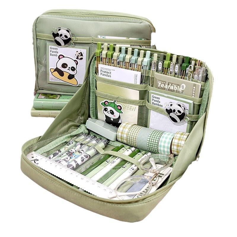 High-Capacity 12-Layer Pencil Case for Girls - Ideal for Junior & Senior High School Students