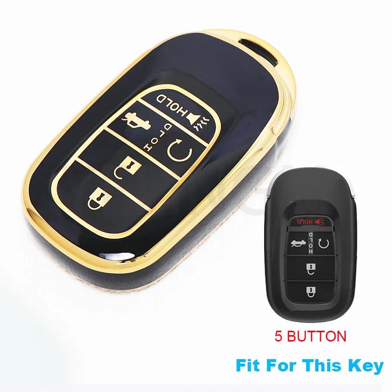 Husă TPU pentru Cheie Auto Pentru Honda Civic Accord HR-V CR-V CRV 2021 2022 2023 5 Butoane Carcasă Breloc Auto Accesorii