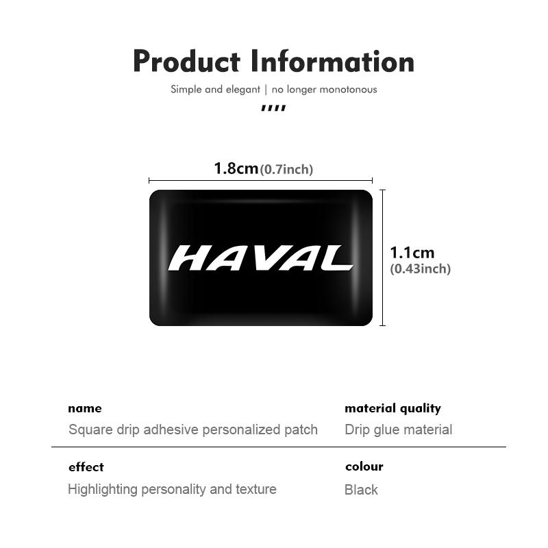 10/20/30pcs Car Lnternal Waterproof Stickers Auto Logo Creative For Haval Jolion F7 H6 H1 H2 H3 H4 H5 H7 H8 H9 M4 M6 F5 F9 F7X