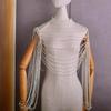 Long Shoulder Chain Sexy Wedding Dress Body Jewelry Pearl Body Chain for Women