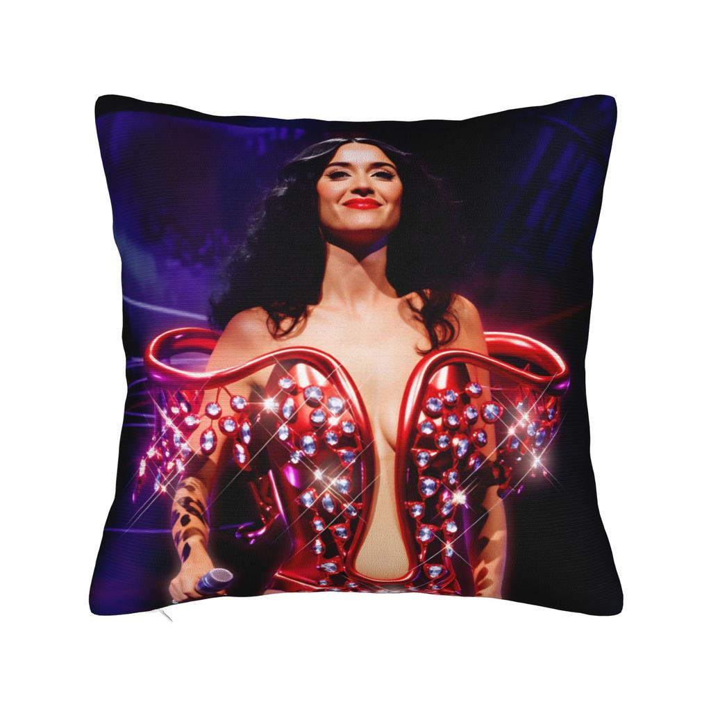 Pillow Case American singer K-Katy P-Perry Soft Pillow Cover For Sofa Car Home Decor Retro Trendy Pillowcases