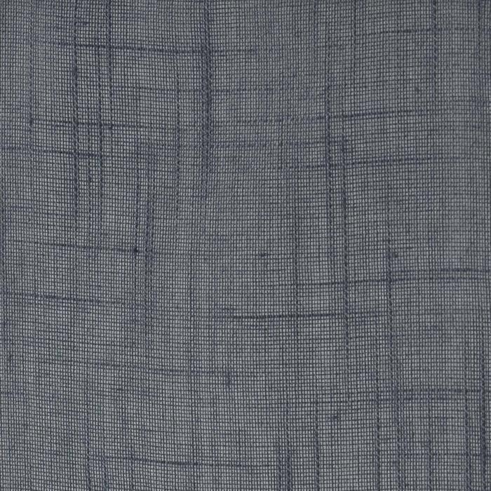 Voilage - Zazy - Anthracite - 140x240cm - Effet lin - Œillets en métal