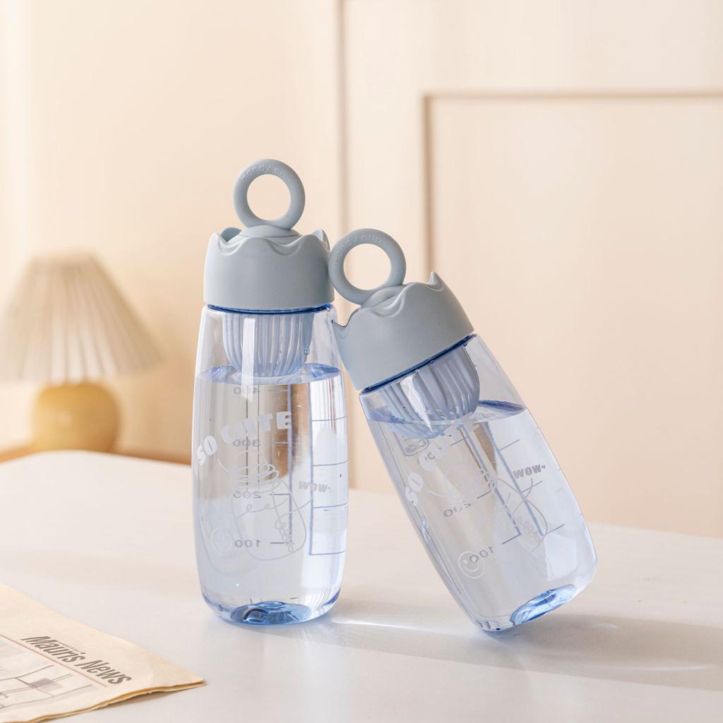 Water bottle summer new student water cup men and women high temperature resistant portable cup children with filter portable plastic cup