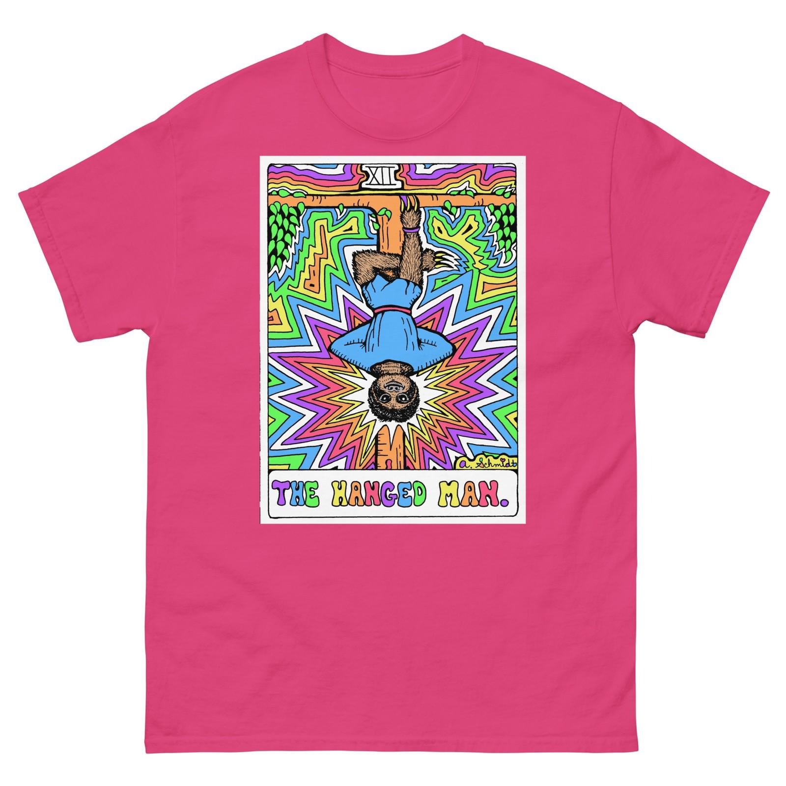 The Hanged Man Tarot Card Psychedelic Sloth Unisex classic tee S