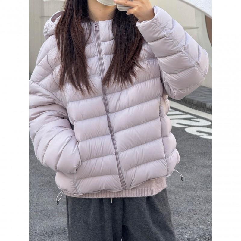 Korean Style Puff Sleeve Puffer Jacket Women 2026 Winter Loose Warm Hooded Commute Coat