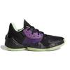adidas Harden Vol. 4 J Atmungsaktive Niedrige Kinder-Basketballschuhe Schwarz Lila Jugendliche FV3038