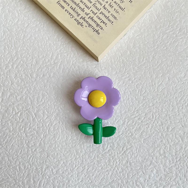 

Three Dimensional Transparent Resin Tulip Flower Airbag Holder Lazy Back Sticker Support Desktop Phone Wholesale