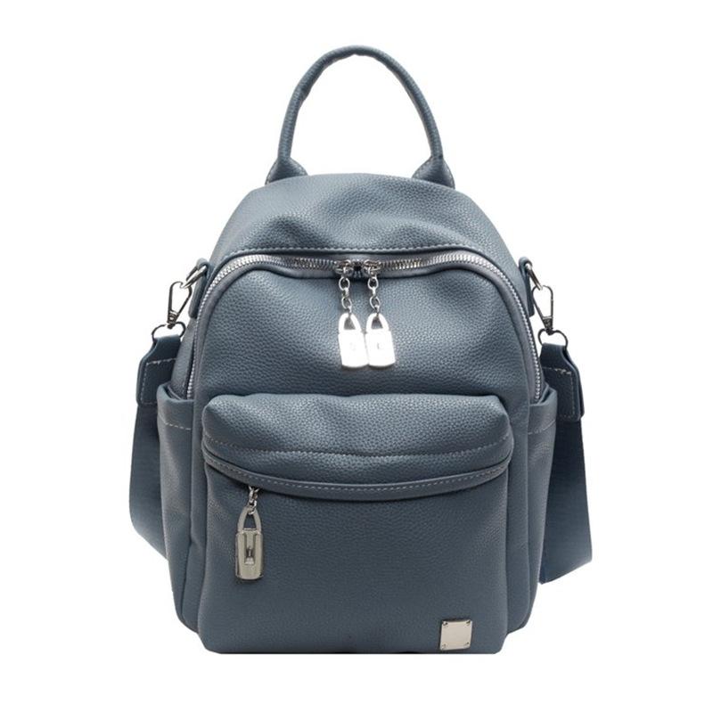 Schoolbag large capacity 1011 new casual versatile backpack portable single shoulder three-purpose schoolbag going out backpack