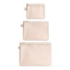 Mesh Storage Bag with Zipper Lightweight Breathable Makeup Bag Double Layer Large Capacity Storage Pouch for Travel And Business Trips