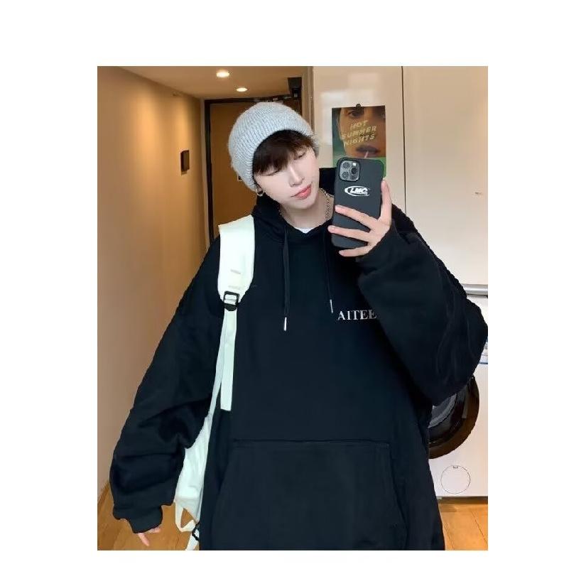 Retro-Pullover im Hong Kong-Stil für Herren, Frühling und Herbst, Kapuzenpullover für Herren, amerikanischer schwerer High Street-Ins-Mode-Marken-Baggy-Mantel