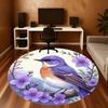 1pc bird flower Round Chair mat Area Rug - Non-Slip, Floor Mat for Office, Bedroom, and Indoor Decor -1002159