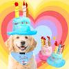 Birthday Theme Birthday Cake Hat Cake Shape Pet Headwear Cap New Puppy Kitten Hat  Party Decor