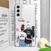 Super Mom Dad Baby Family Phone Case for Samsung Galaxy S25 S24 S23 S22 S21 S20 Plus Ultra FE A55 A54 Clear Soft Covers Boy Girl