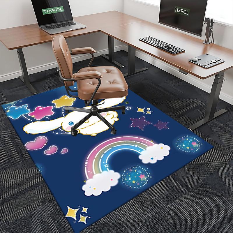 Anime Cartoon Design Chair Mat - Non-Slip Carpet for Office Chairs, Festive Gift, Suitable for Home Decor, Living Room, Bedroom, Game Room, and Dormit