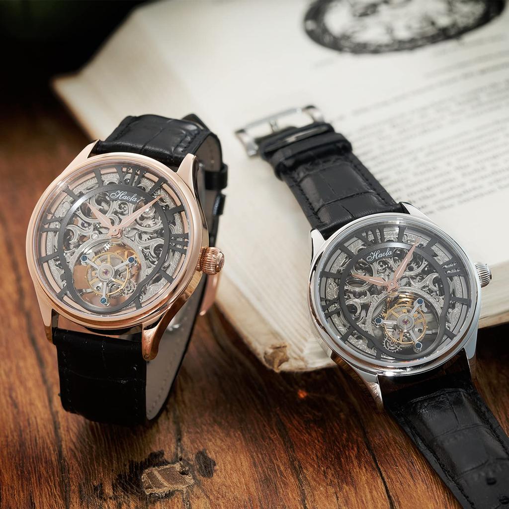 HAOFA Skeleton Tourbillon Mechanical Watch Sapphire Flying Tourbillon Hollow Watch Luxury Fashion Men's Men's