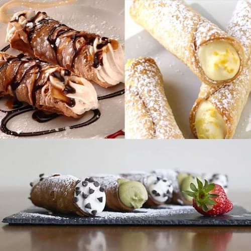 YACHUN Backwerkzeuge, Formwerkzeuge, 8-teiliges Set, Hörnchenformen, Zylindrische Hörnchen, Brot backen, Brotzubehör, Edelstahl, Cannoli, DIY, Brea