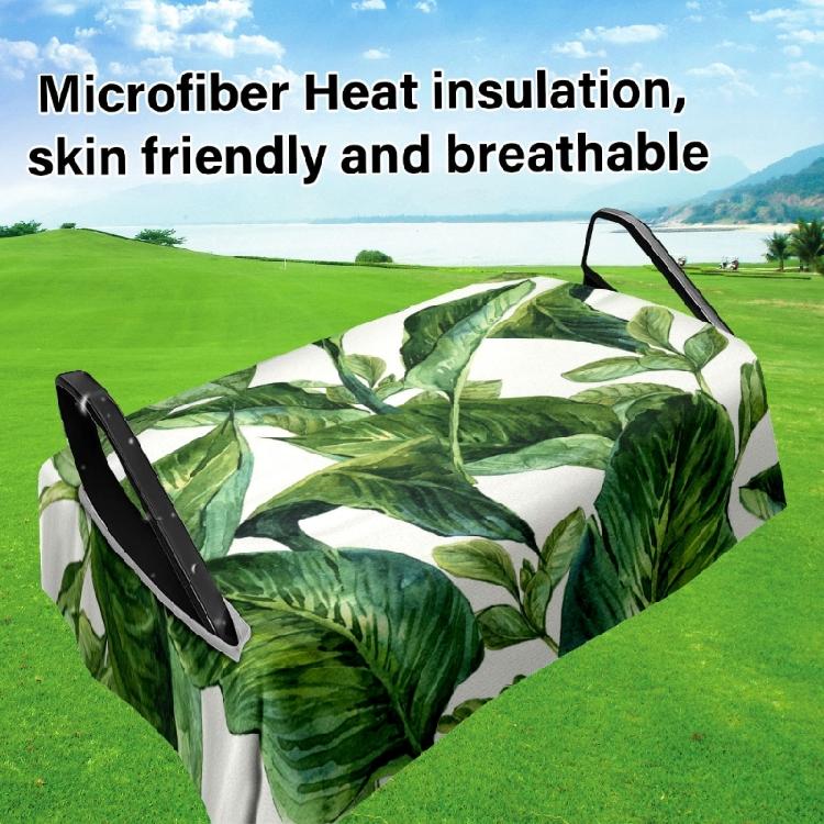 Quick Install Leaf Pattern Golf Cart Seat Cover Universal Golf Cart Seat Towel Blanket Golf Club Car Accessories