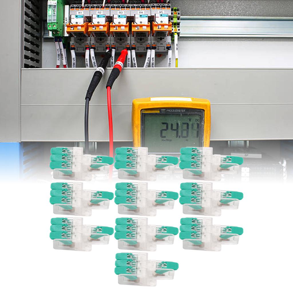 10 Pcs Wire Connector Y613G 1 in 3 Out Flame Retardant Wire Conductor Connector for 10 To 20AWG 41A 