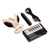 Vibrating Silicone Anal Plug with Electric Pulse Stimulation - Adult Erotic Toy