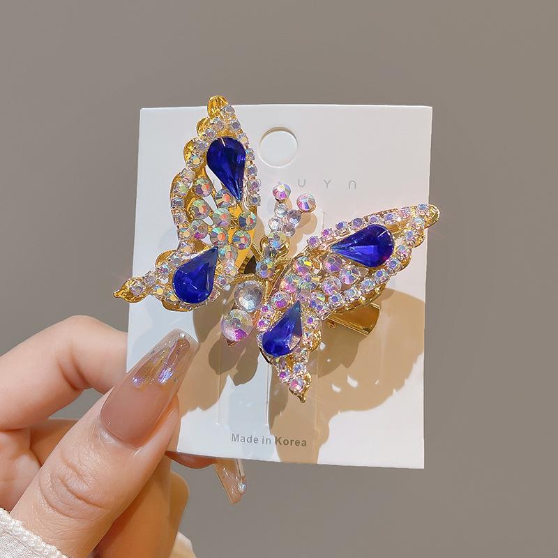 Flash Diamond  Butterfly That Will Shake Hairpins Cute Children Headwear Girls Clips Woman Barrettes Hairgrips Hair Accessories