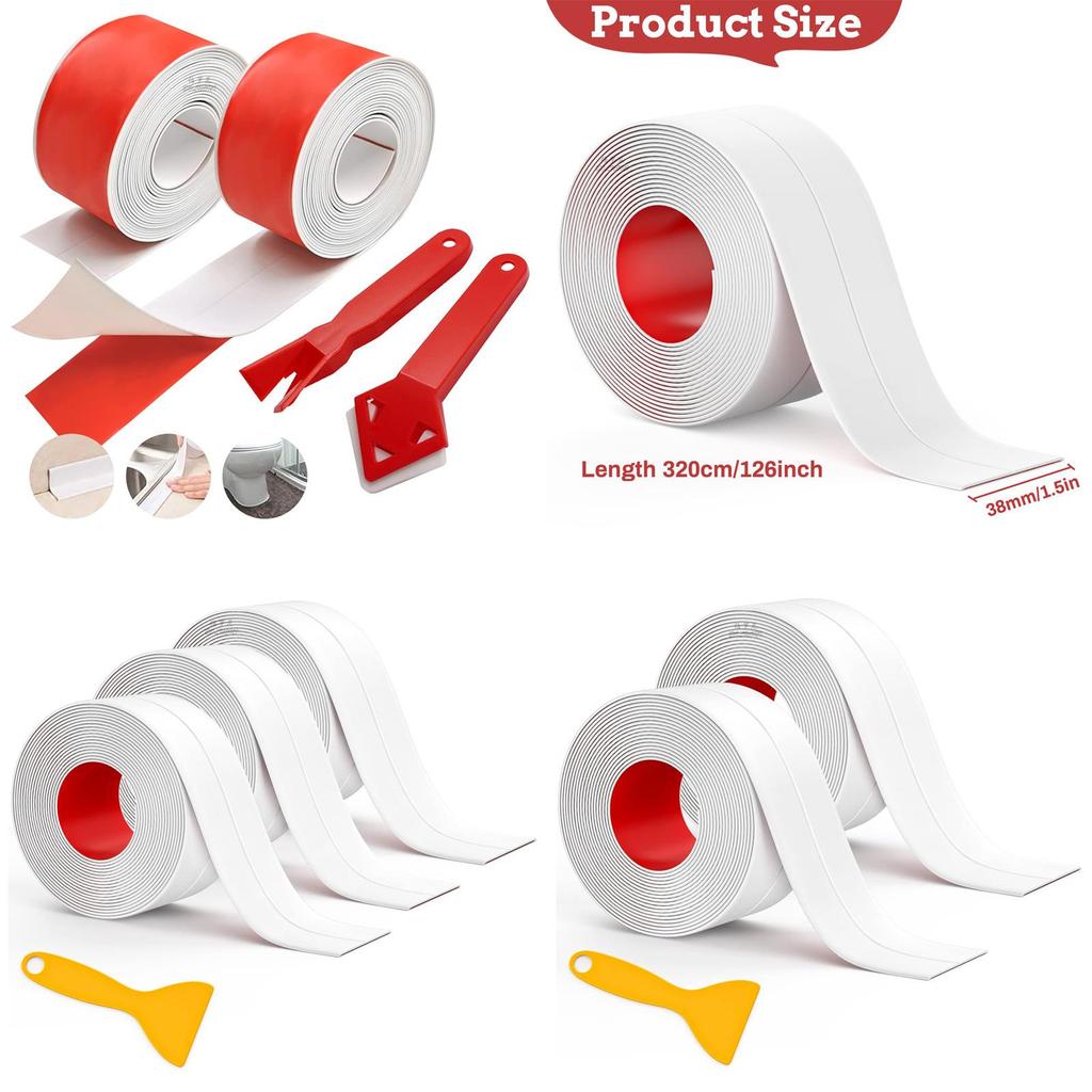 Pvc Waterproof Sealing Tape For Kitchen And Bathroom Edges With Self Adhesive Decoration