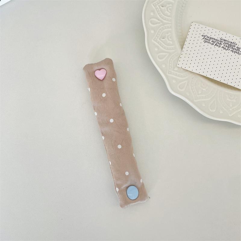 INS Style Fabric Cord Snap Tie Cute Data Cable Organizer Fixer Reusable Holder for Earphone Line Office Home Travel Daily Use