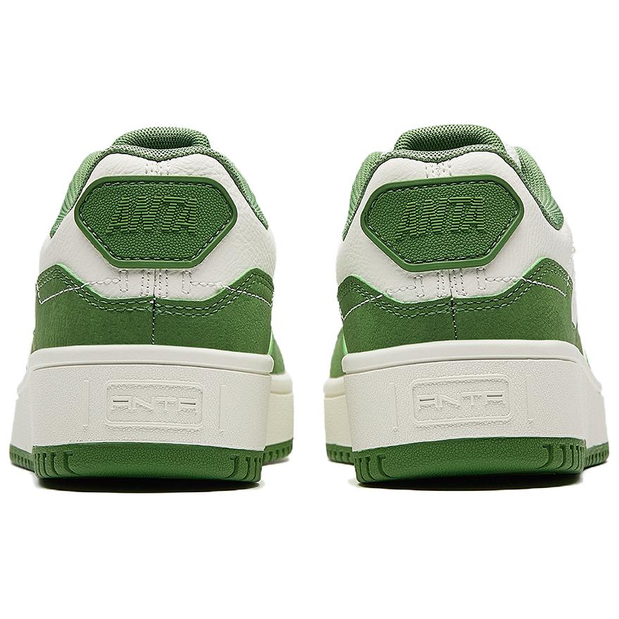 Anta Retro Fashion Versatile Non-Slip Wear-Resistant Low-Top Skate Shoes Women sneaker White Green 122538033R-4