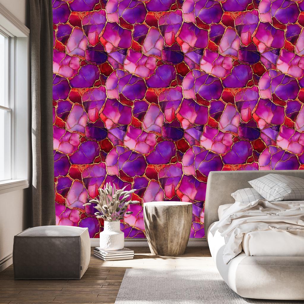 Ink wallpaper violet, purple, red and pink 50x1000