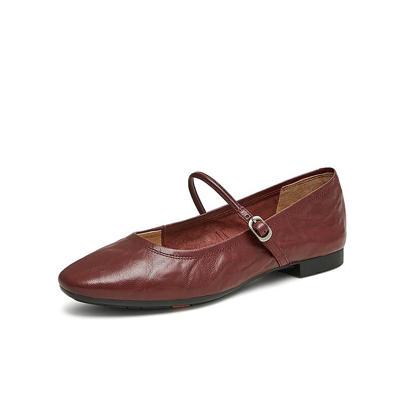 Bata Leder Mary Jane Ballerinas für Damen Weichsohlige flache Schuhe