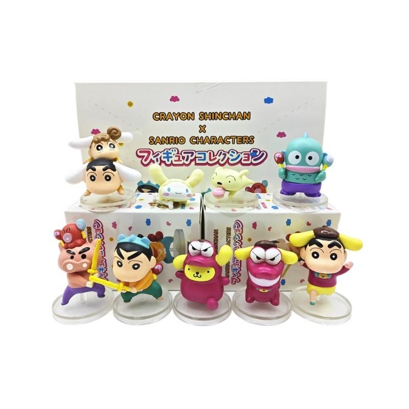 Shinchan Crayon Hangyodon Abs Model Toy Set For Collectors And Display Home