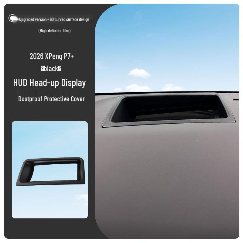 2026 Xiaopeng P7+ 6D Curved HUD Protective Cover for Car Interior Modification