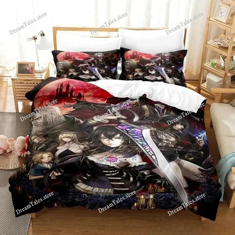 Anime BLOODSTAINED RITUAL OF THE NIGHT Bedding Set Single Twin Full Queen King Size Bed Set Adult Kid Bedroom Duvet Cover Sets