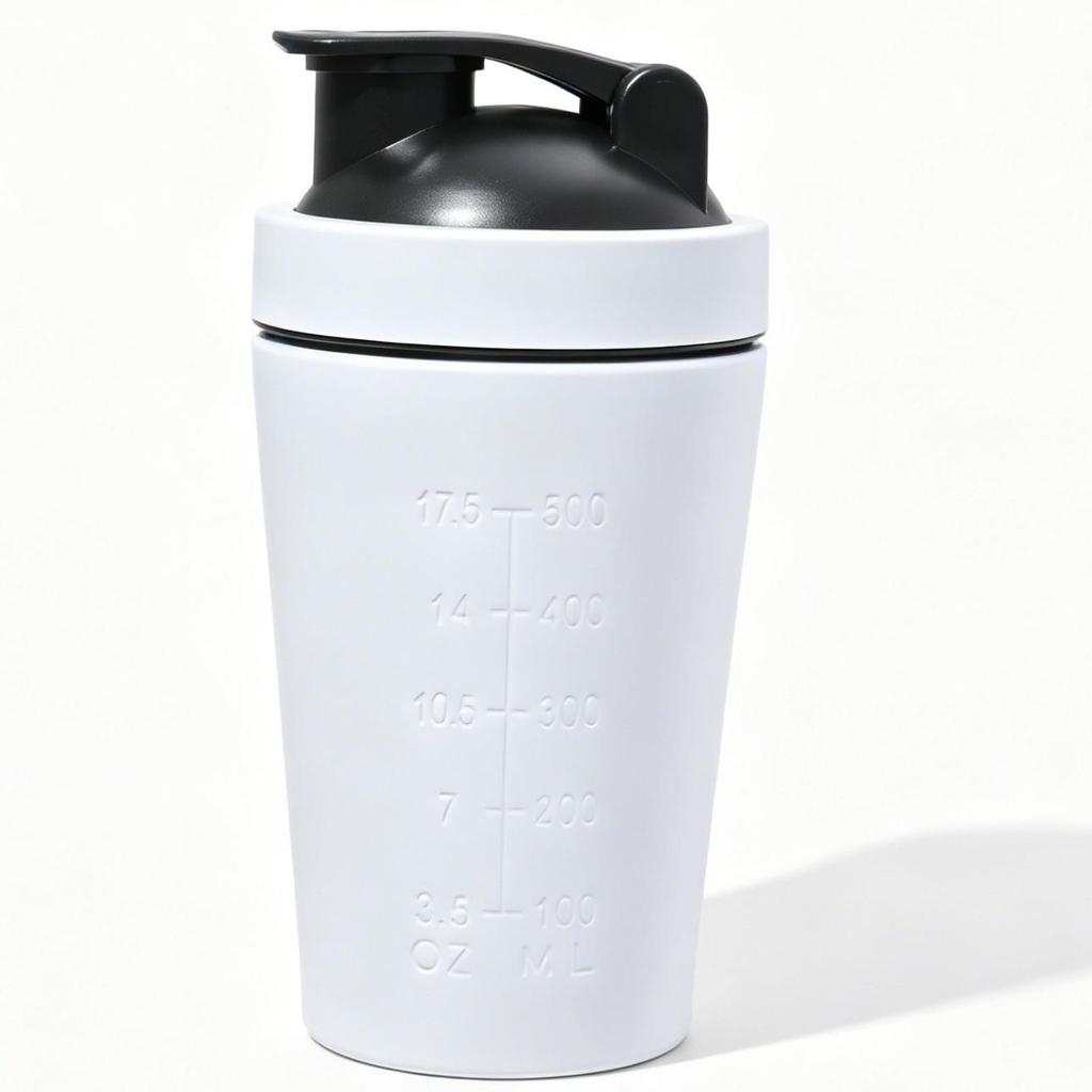 Tazza shaker in acciaio inossidabile 304 con scomparto portaoggetti - Mixer proteico a doppia sezione per sport e fitness