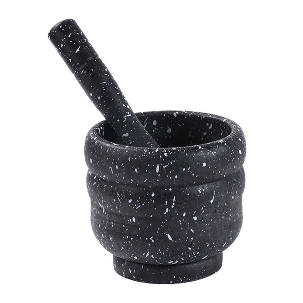 1Set Grinding Tool Set Ergonomic Pestle Mortar Bowl for Garlic Ginger Spices Pills Medicine Powder Kitchen Gadget