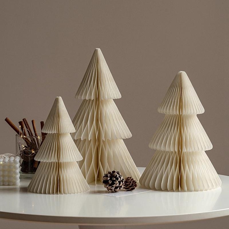 Christmas Decoration 3D Honeycomb Christmas Tree Ornament Home Decoration 2026 New Year Desk Decoration Christmas Supplies