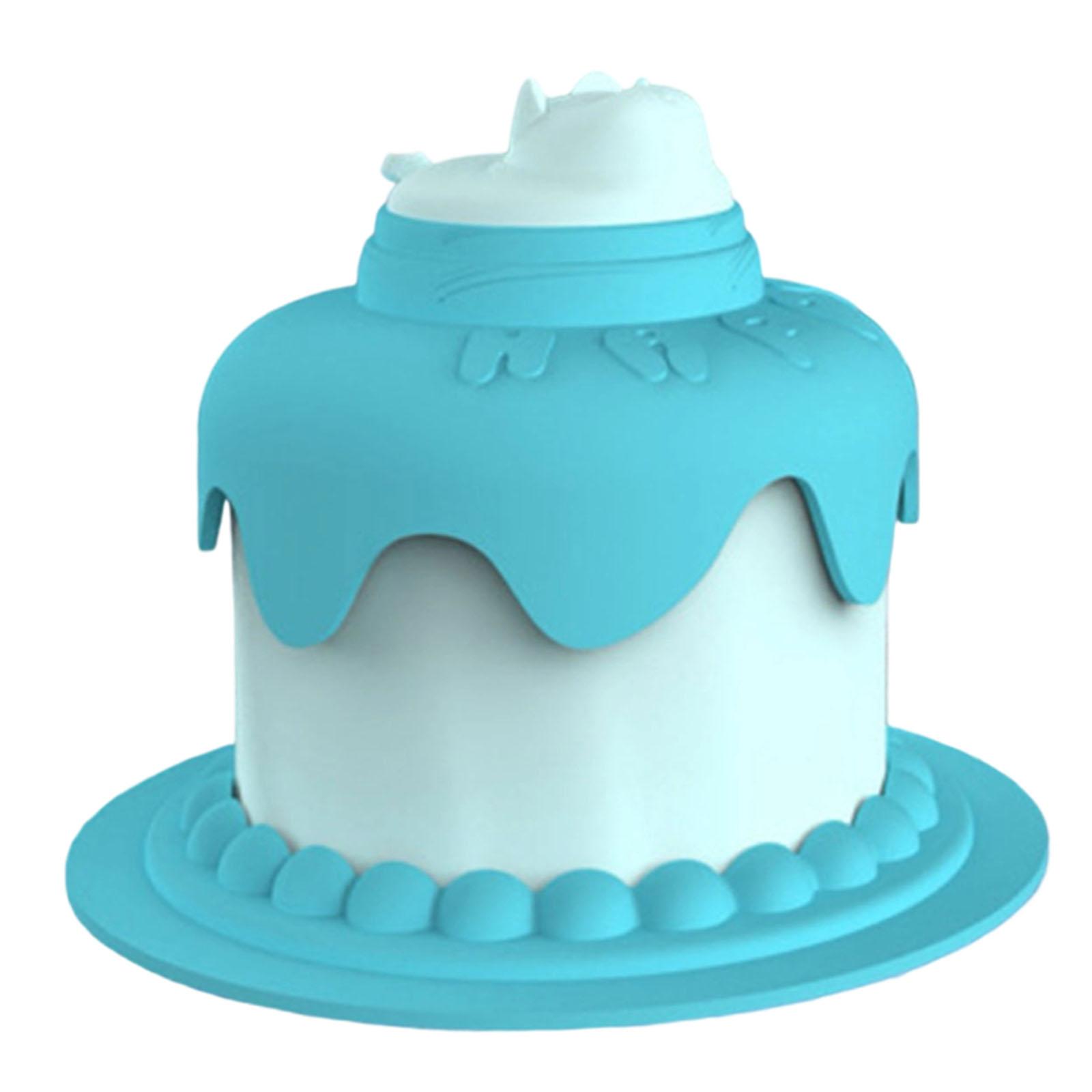 

Dog Cake Snack Bowl Pet Multi Functional Feeding Bowl One Size синий