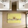 Kawaii Rilakkuma Bear Floor Mat INS Style Soft Bedroom Floor House Laundry Room Mat Anti-skid Household Carpets
