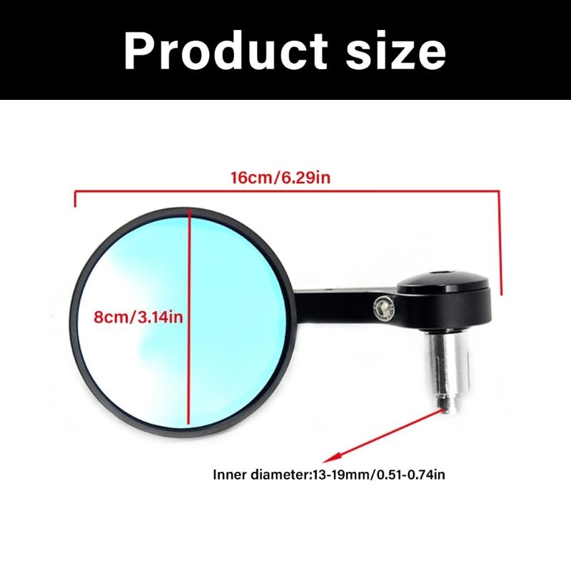 Universal 13-19mm Handlebar Rearview Mirrors Motorcycle Motocross Scooter Side Mirror Rear View Accessories