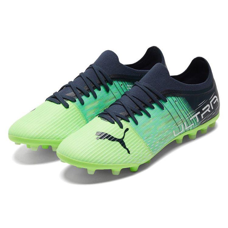 Puma Ultra 1.3 Round Toe Lace-Up MG (Rubber Short Studs) Soccer Shoes Men Soccer Shoes Bright-Green 106526-03